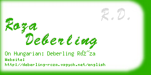 roza deberling business card